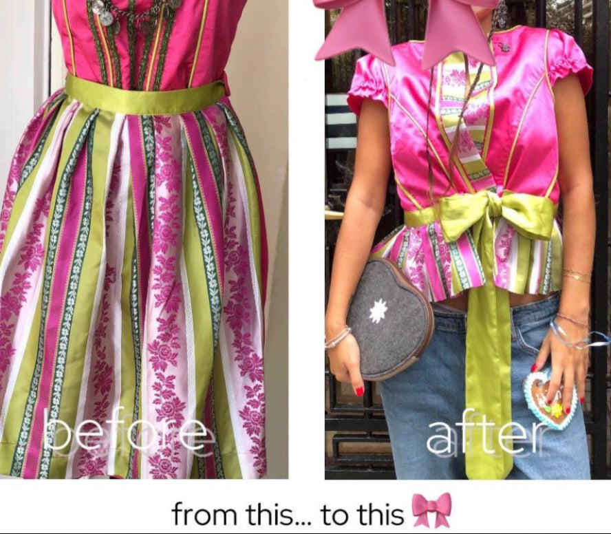 The Mini Dirndl Handmade transformation Jacket