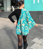 Aquamarine Handmade Raglan Jacket