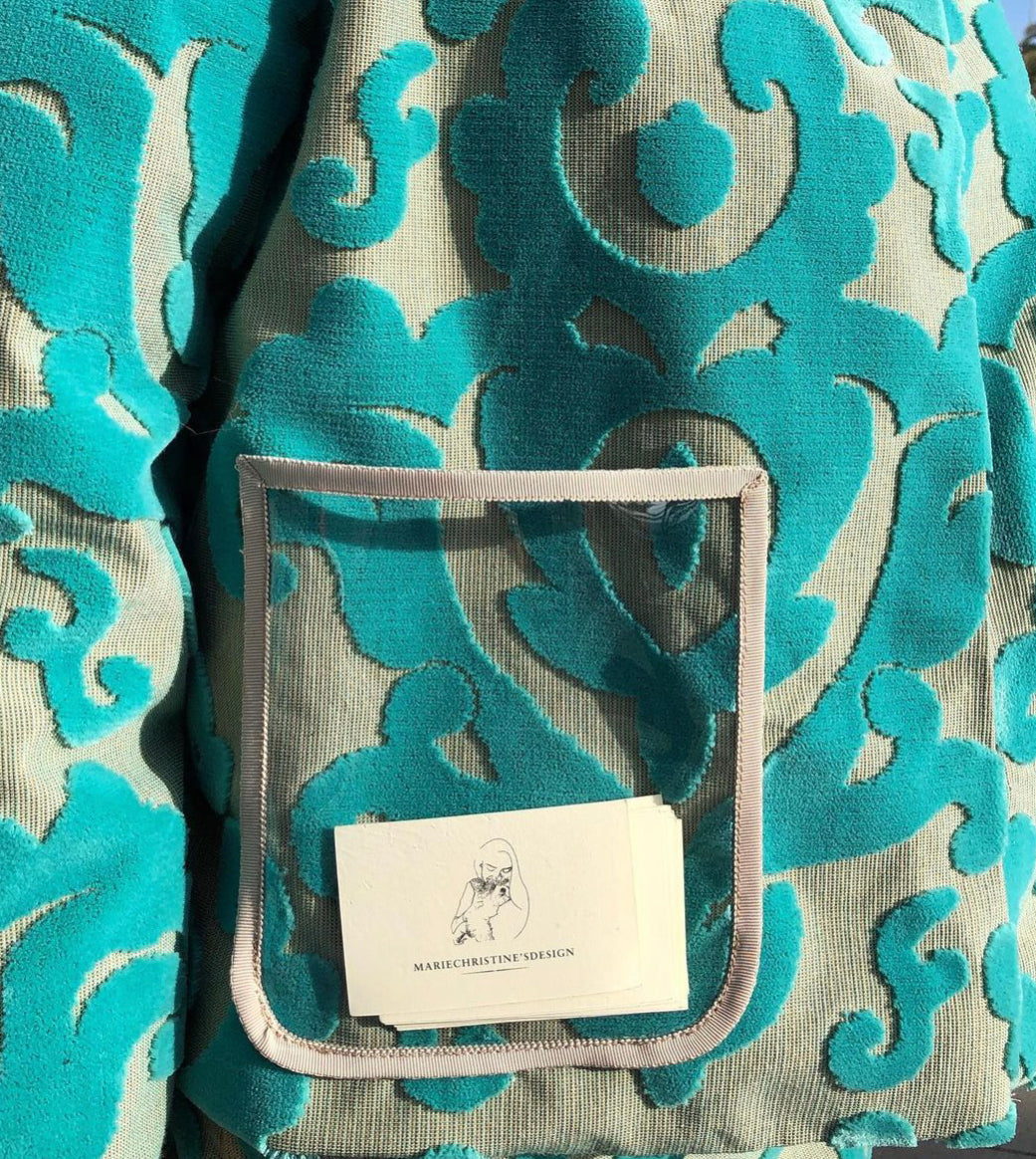 Aquamarine - Handmade Raglan Jacket